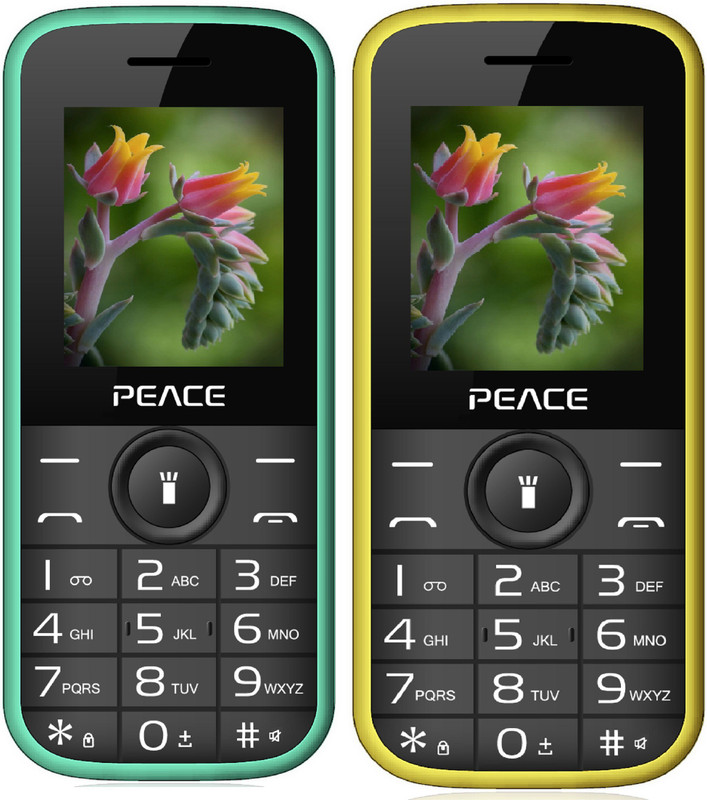 Peace P3 Combo of Two Mobiles(Green $$ Black & Yellow $$ Black) Peace P3 Combo of Two Mobiles(Green $$ Black & Yellow $$ Black)