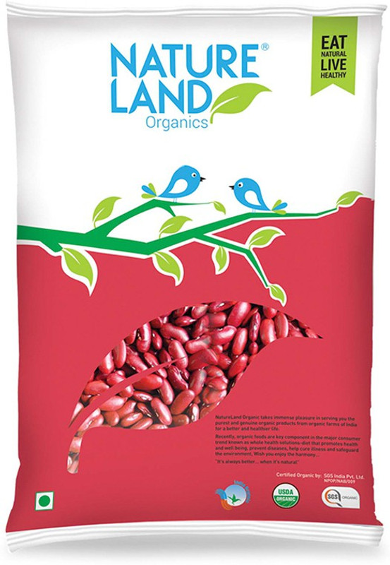 Natureland Organics Red Rajma (Whole)(500 g)