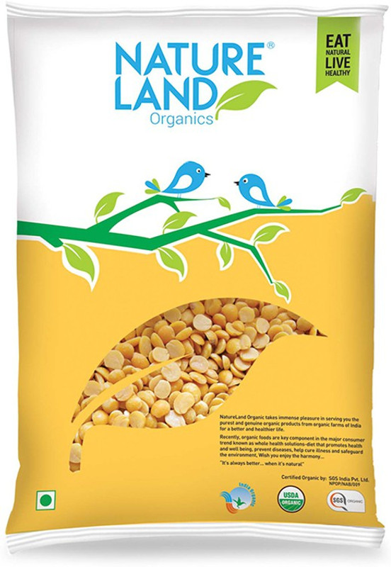 Natureland Organics Unpolished Yellow Chana Dal (Split)(1000 g) Natureland Organics Unpolished Yellow Chana Dal (Split)(1000 g)