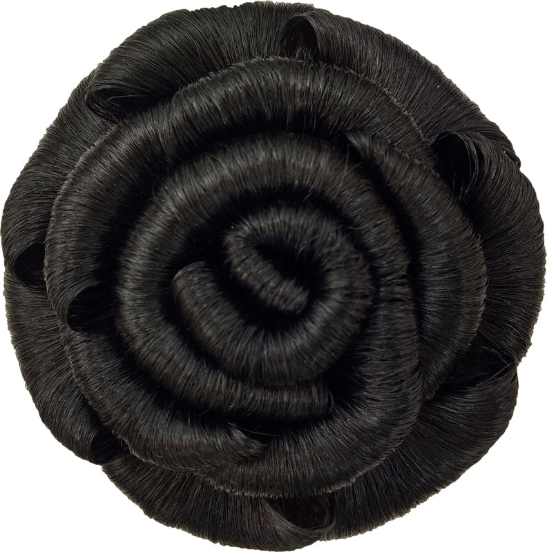 jasmina super deluxe hair style /premium hair accessories Bun(Black)