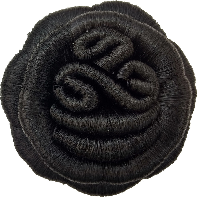 jasmina super deluxe hair style /premium hair accessories Bun(Black)