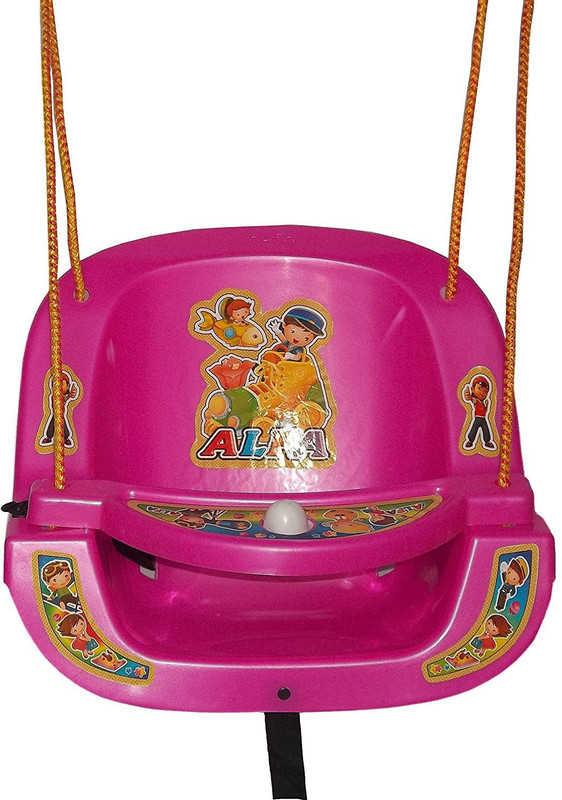kotak sales Baby Kids Garden Home Hanging Jhula Play Safe Swing Ride Seat (Pink) Swings(Pink)