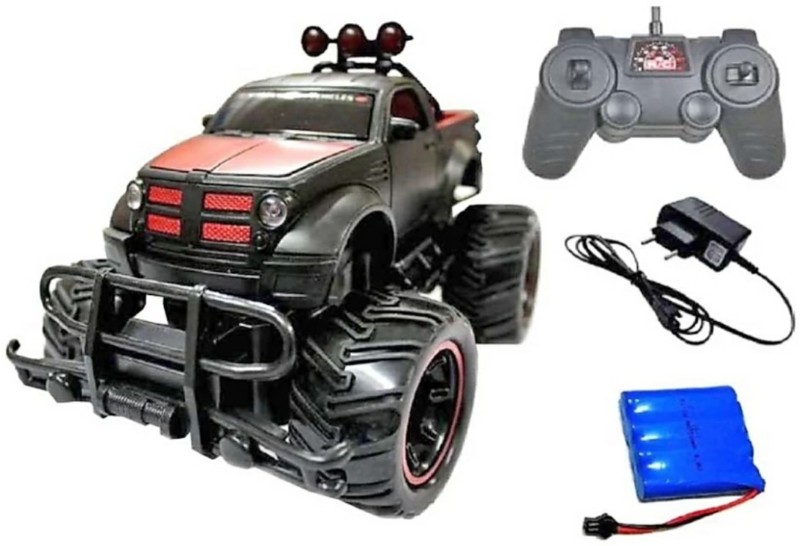 SANJARY 1:20 Scale Mad Racing Cross- Country Remote Control Monster Truck Car- 666-AC02 (RED)(Multicolor)