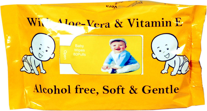 shanaz fashion YELLOW BABY WIPES(80 Pieces)