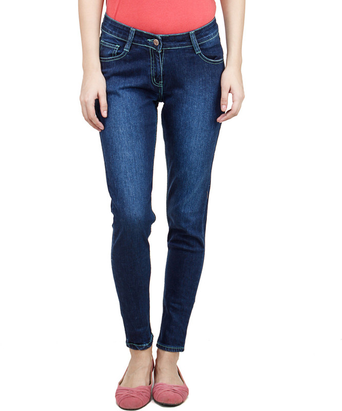 Uber Urban Slim Women Dark Blue Jeans