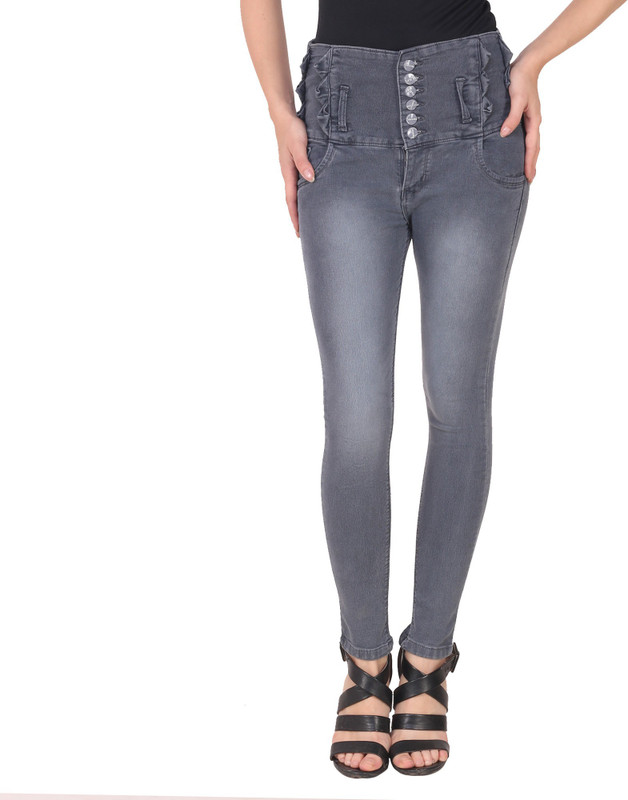 Manash Fashion Slim Women Grey Jeans