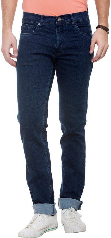 Live In Regular Men Dark Blue Jeans