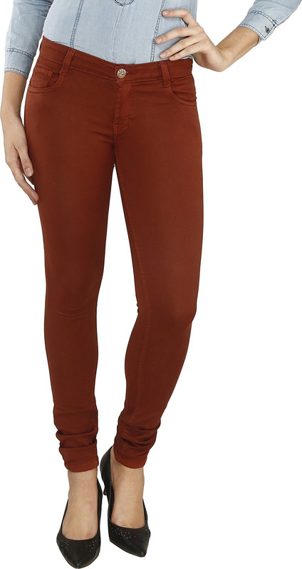 Mystix Skinny Women Brown Jeans