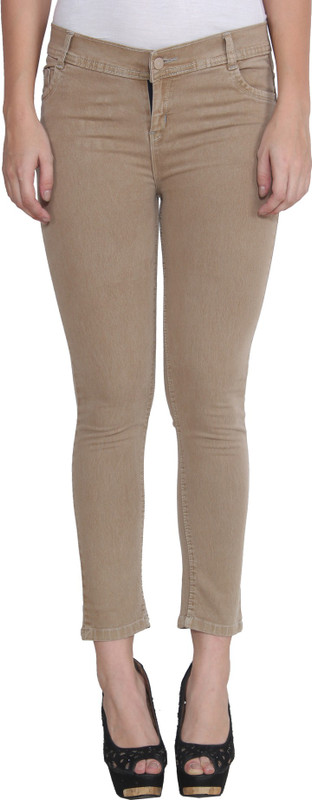 shopperselite Regular Women Beige Jeans
