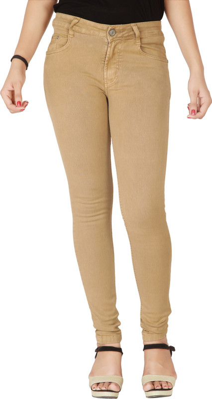 Flirt NX Super Skinny Women Beige Jeans