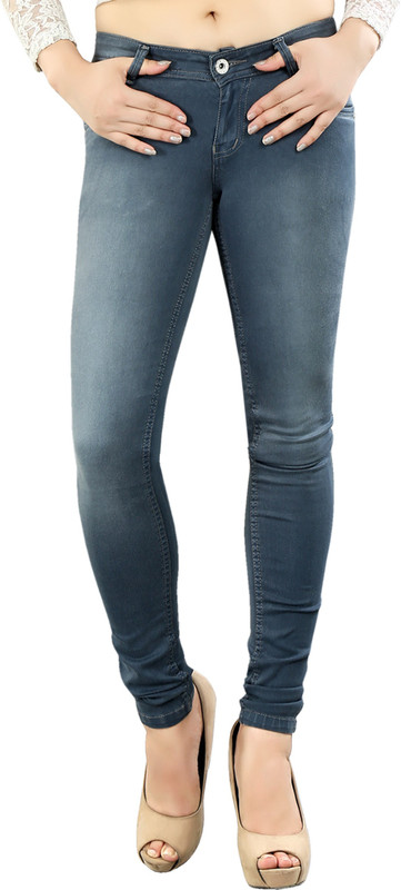 Fck-3 Super Skinny Women Blue Jeans