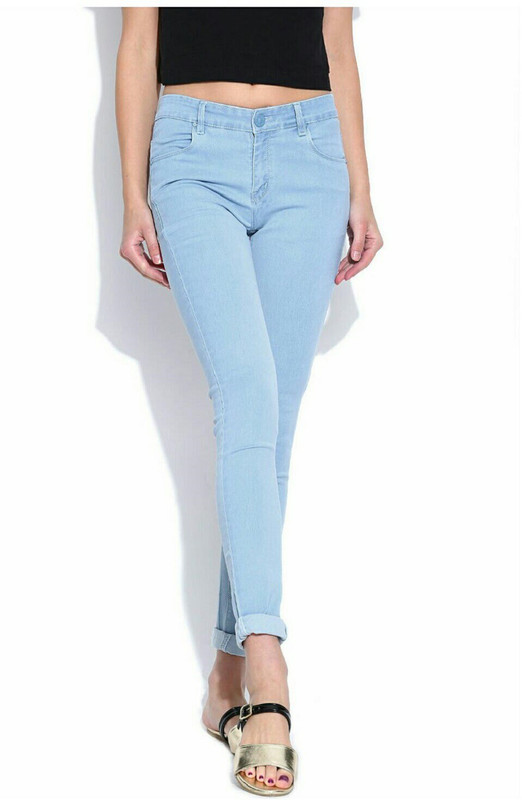 Ico Blue Star Slim Women Light Blue Jeans