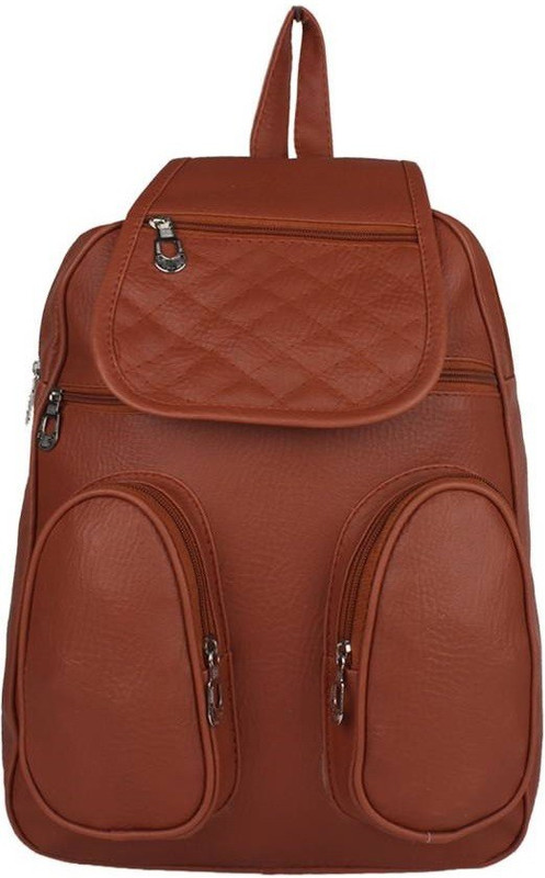 elli fashion BROWN BACKPACK 10 L Backpack(Brown)