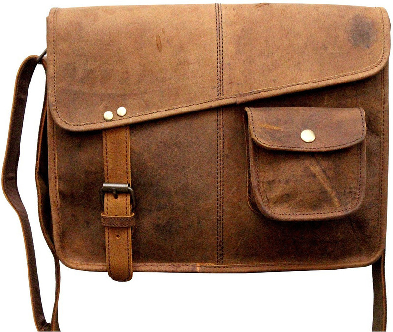 magalmurti 13 inch Laptop Messenger Bag(Brown)