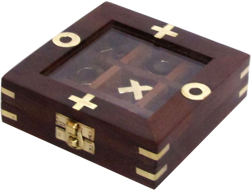 aps craft APSTC-251 top Glass Tic Tac Toe Board Game