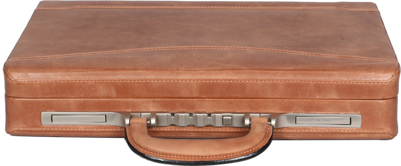 OBANI Genuine Leather Briefcase Medium Briefcase - For Men(Black)