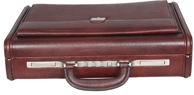 OBANI Genuine Leather Briefcase Medium Briefcase - For Men & Women(Brown)