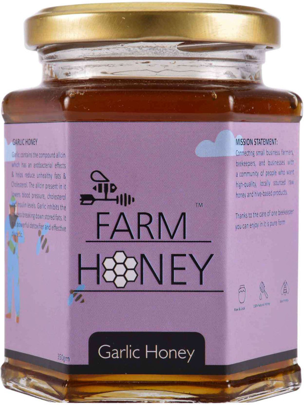 Farm Honey Garlic Honey(350 g)