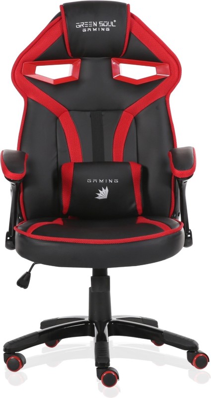 Green Soul Green Soul Gaming / Office Chair (Alien Series) (GS-720 / Black-Red) Leatherette Office Executive Chair(Red, Black)