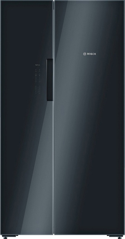 Bosch 655 L Frost Free Side by Side Refrigerator(Glass Black, KAN92LB35I)
