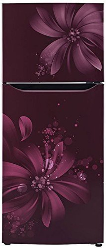 LG 255 L Frost Free Double Door 2 Star Refrigerator(Scarlet Aster, GL-Q282SSAR)