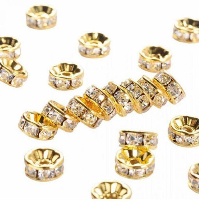 bestwebuy Rhinestone Spacer for Jewellery Making, Designer Craft Making