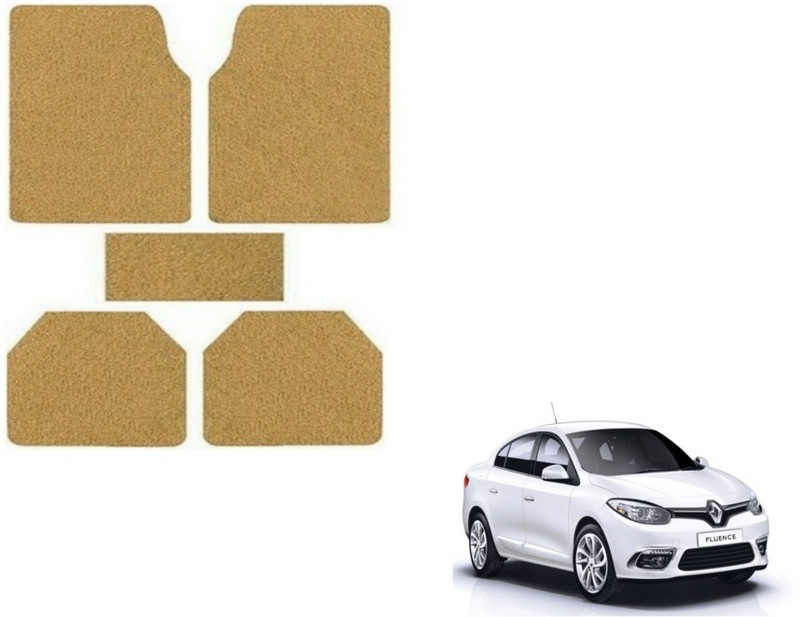 MOCKHE Rubber, Plastic Standard Mat For Renault Fluence(Beige)