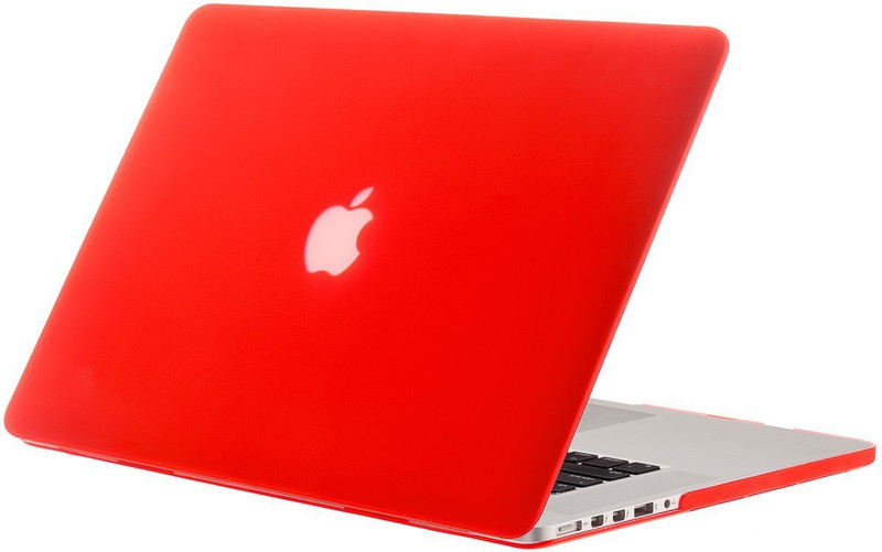 hle Front & Back Case for Logo Cut hard case for Macbook Air 13.3"(red, Plastic)