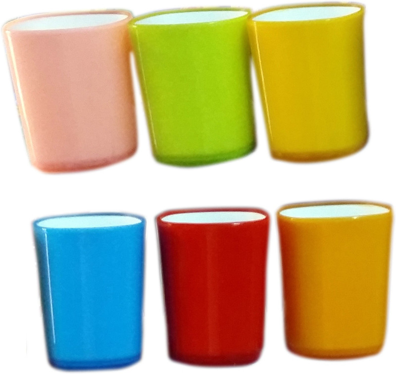 botvel IRISH M001 Glass Set(Plastic, 200 ml, Multicolor, Pack of 6)