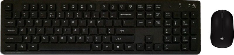 Flipkart SmartBuy Wireless Keyboard & Mouse Combo(Black)