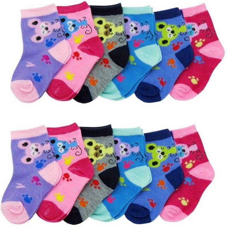 alnik Boys & Girls Animal Print Ankle Length(Pack of 12)