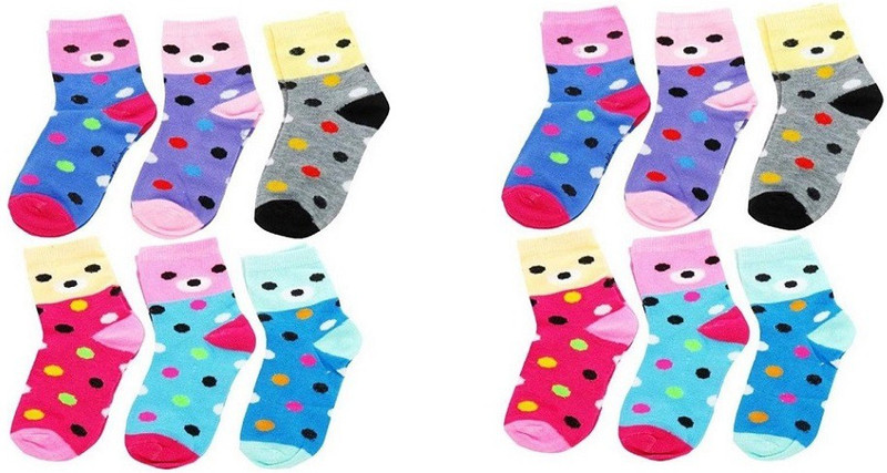 alnik Boys & Girls Animal Print Ankle Length(Pack of 12)