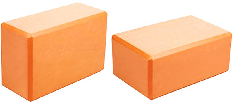 Jubilant Lifestyle For Gym, Exercise, Yoga Yoga Blocks(Orange Pack of 2)