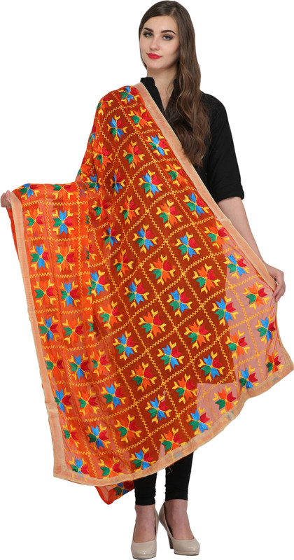 aksara Chiffon Embroidered Women Dupatta