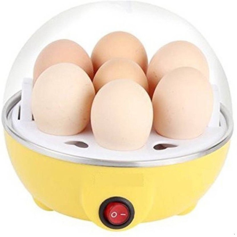 FUN2DEALZ ELECTRICITY EGG BOILER WITH NON STICK 122 Egg Cooker(Yellow, 7 Eggs)