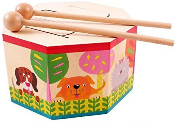 meistore Boutique Star Shape Children'S Drum.Early Music Education Toys(Multicolor)