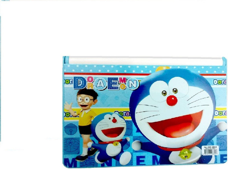 giftshub Doremon Bookshelf Pencil box Doremon Cartoon Art Plastic Pencil Box(Set of 1, Blue)