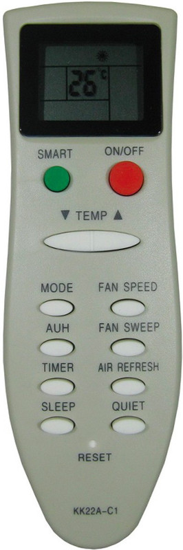 icooli COMPATIBLE AC REMOTE CHANG HONG 68(PLEASE MATCH WITH THE OLD REMOTE) … Remote Controller(White)