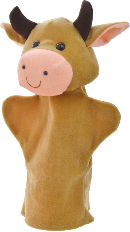 Cuddly Toys Cow Hand Puppets(Pack of 1)