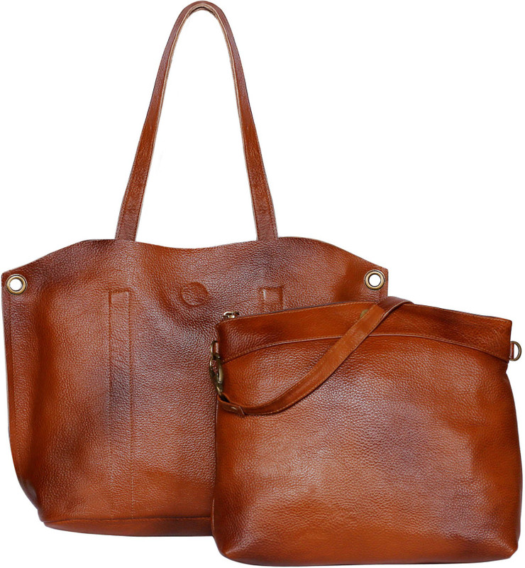 abeeza Women Tan Hand-held Bag