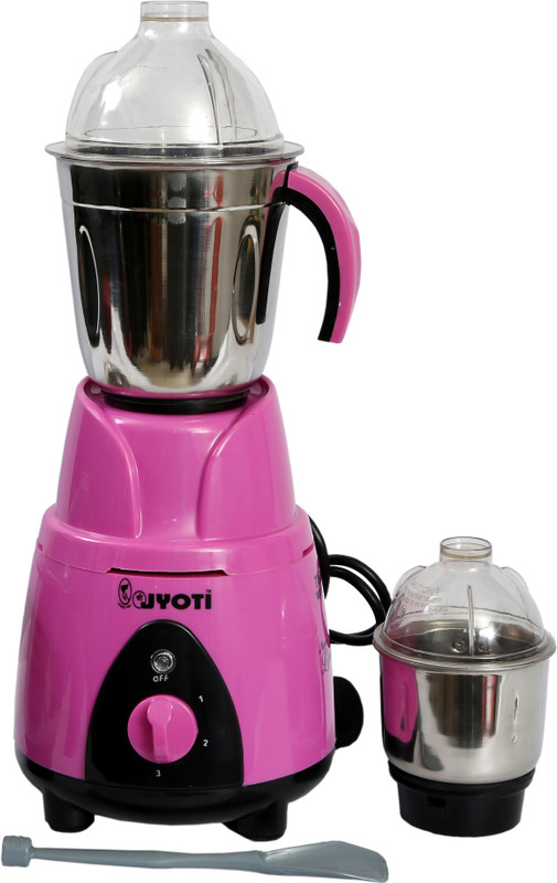Jyoti JYOTI_MG750 750 W Mixer Grinder(Pink, Black, 3 Jars) Jyoti JYOTI_MG750 750 W Mixer Grinder(Pink, Black, 3 Jars)
