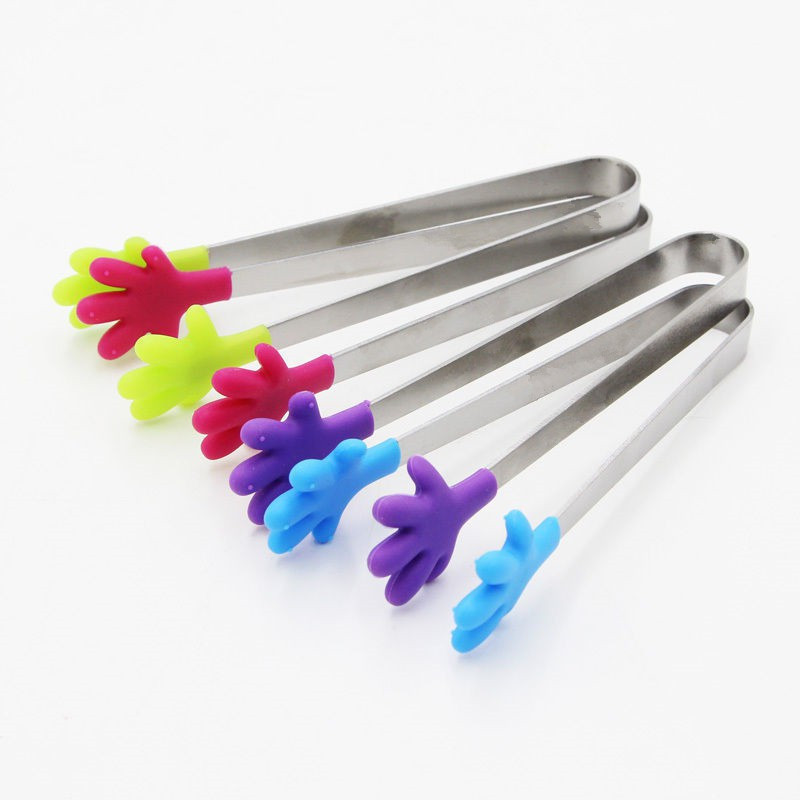 bluerider Hand shaped 13 cm Ice, Sugar, Salad, Utility, Serving Tongs(Pack of 4)