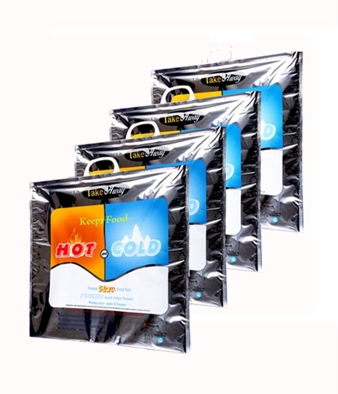 TAKE AWAY HOT AND COLD BAGS Plastic Cooler Bag(Multicolor Collapsible)