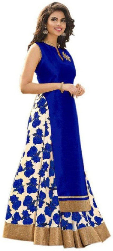 palkaano Embroidered Semi Stitched Lehenga & Kurta(Red)