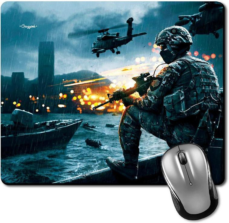 CRAZYINK MPSoldier Take the Position Mousepad(Multicolor)
