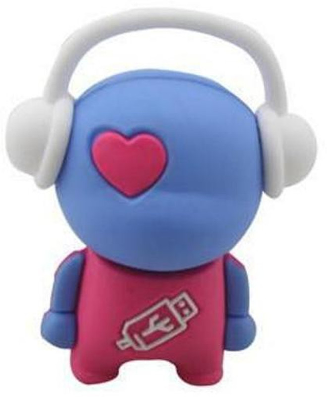 Microware music man shape 8gb pendrive 8 GB Pen Drive(Blue, Pink)