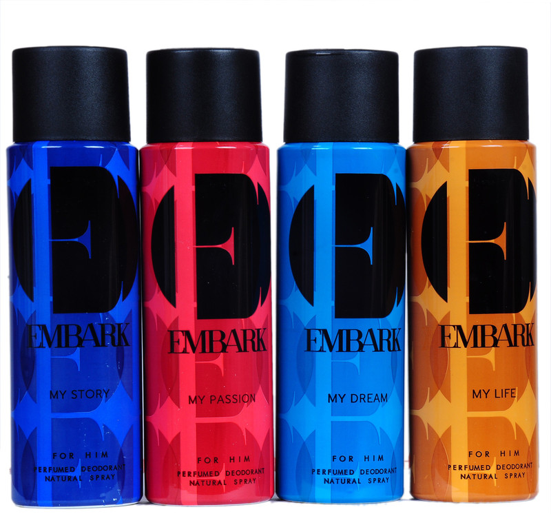 embark my story, my passion,my dream,my life Deodorant Spray  -  For Men & Women(150 ml, Pack of 4)