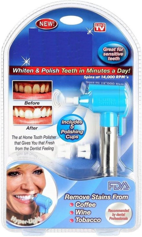 WDS Luma Smile Rubber Cups Stain Remover with LED Light Teeth Whitening Pen (0 ml) Teeth Whitening Pen(0 ml)