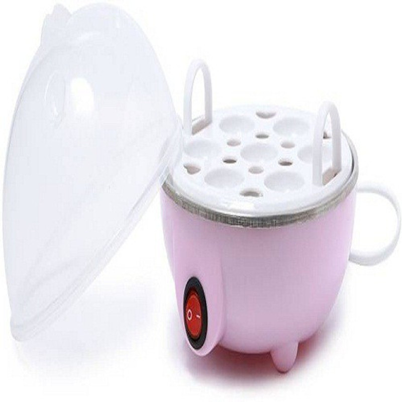 dazibao Home Machine Egg Boiler With Egg Tray Pinkbolr Egg Cooker(Pink, 7 Eggs)