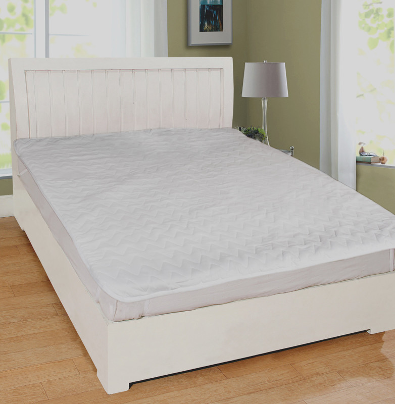 warmland Elastic Strap Queen Size Waterproof Mattress Protector(White)